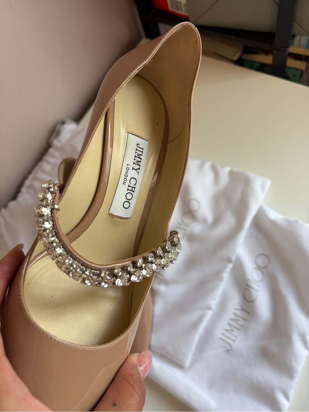 Jimmy Choo Bing Pump 65 in Ballet Pink patent leather - Picture 4 of 15